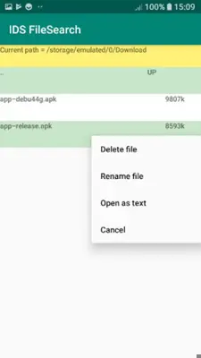 FileSearch android App screenshot 1